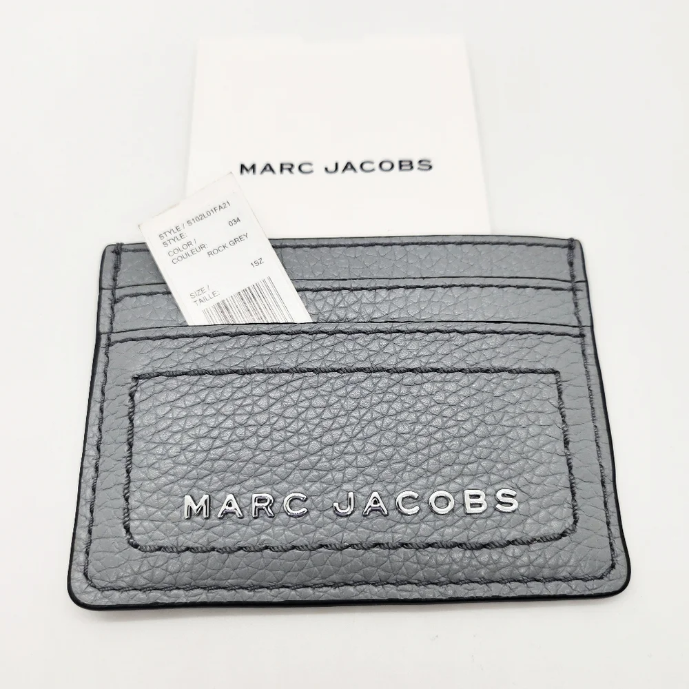 Marc Jacobs Gray Leather Card Case NWT - Picture 5 of 5